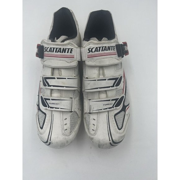 Men’s Scattante Ferraci Cycling Shoes White Size 48 (US 14)